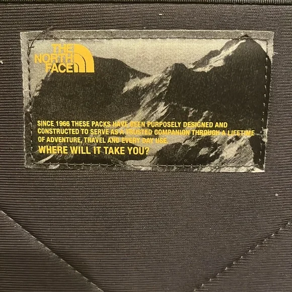 The North Face Black and Orange Backpack - Picture 5 of 6